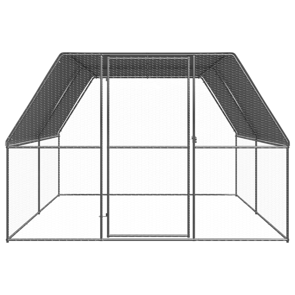kültéri horganyzott acél tyúkól 3x4x2 m