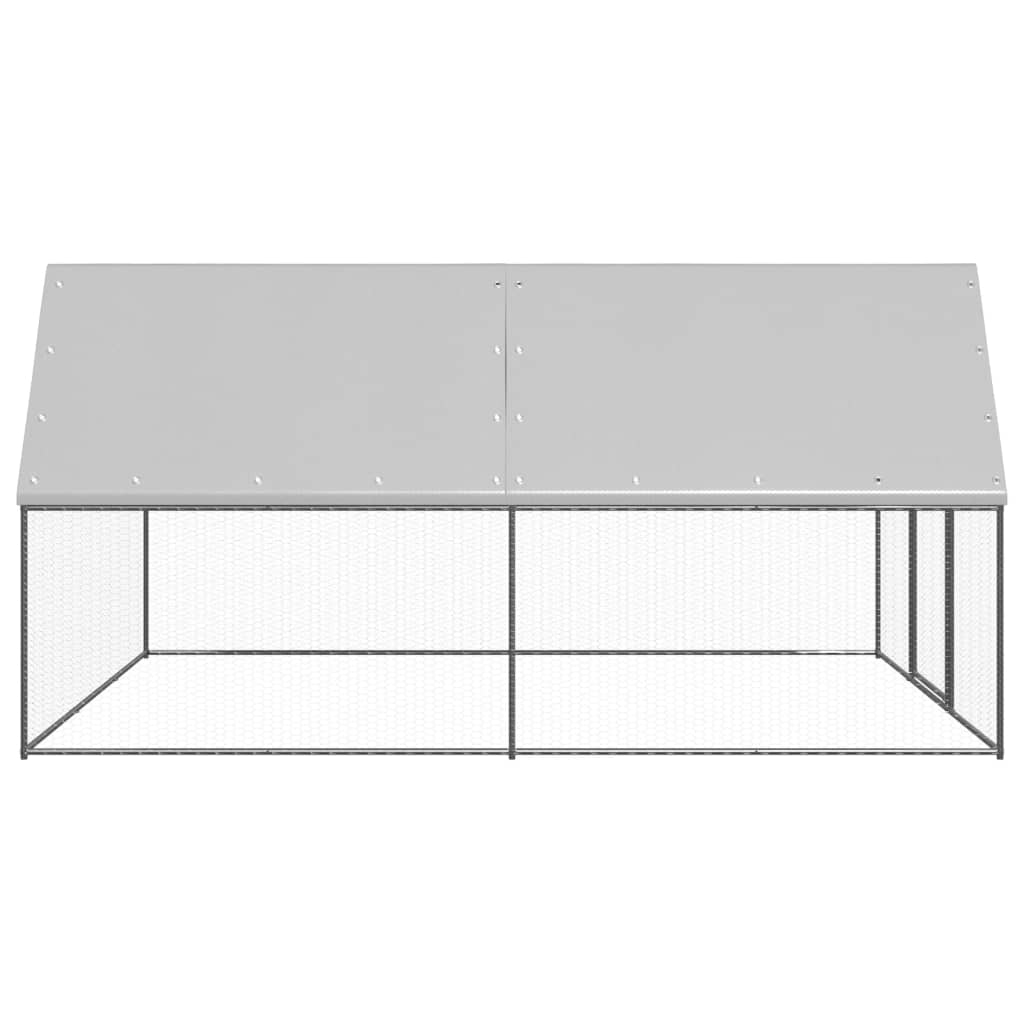 kültéri horganyzott acél tyúkól 3x4x2 m