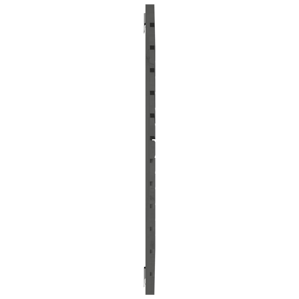 szürke tömör fenyőfa fali fejtámla 106 x 3 x 91,5 cm