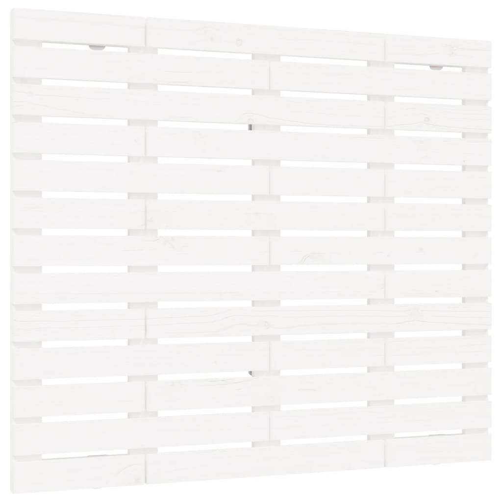 fehér tömör fenyőfa fali fejtámla 146 x 3 x 91,5 cm