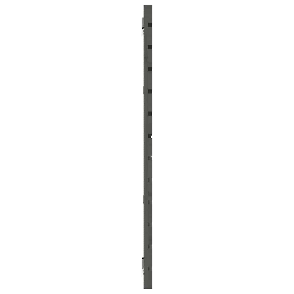 szürke tömör fenyőfa fali fejtámla 156 x 3 x 91,5 cm