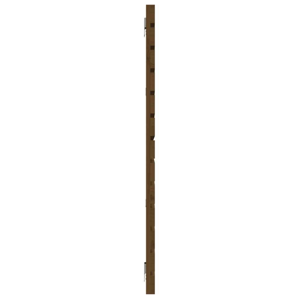 mézbarna tömör fenyőfa fali fejtámla 166 x 3 x 91,5 cm