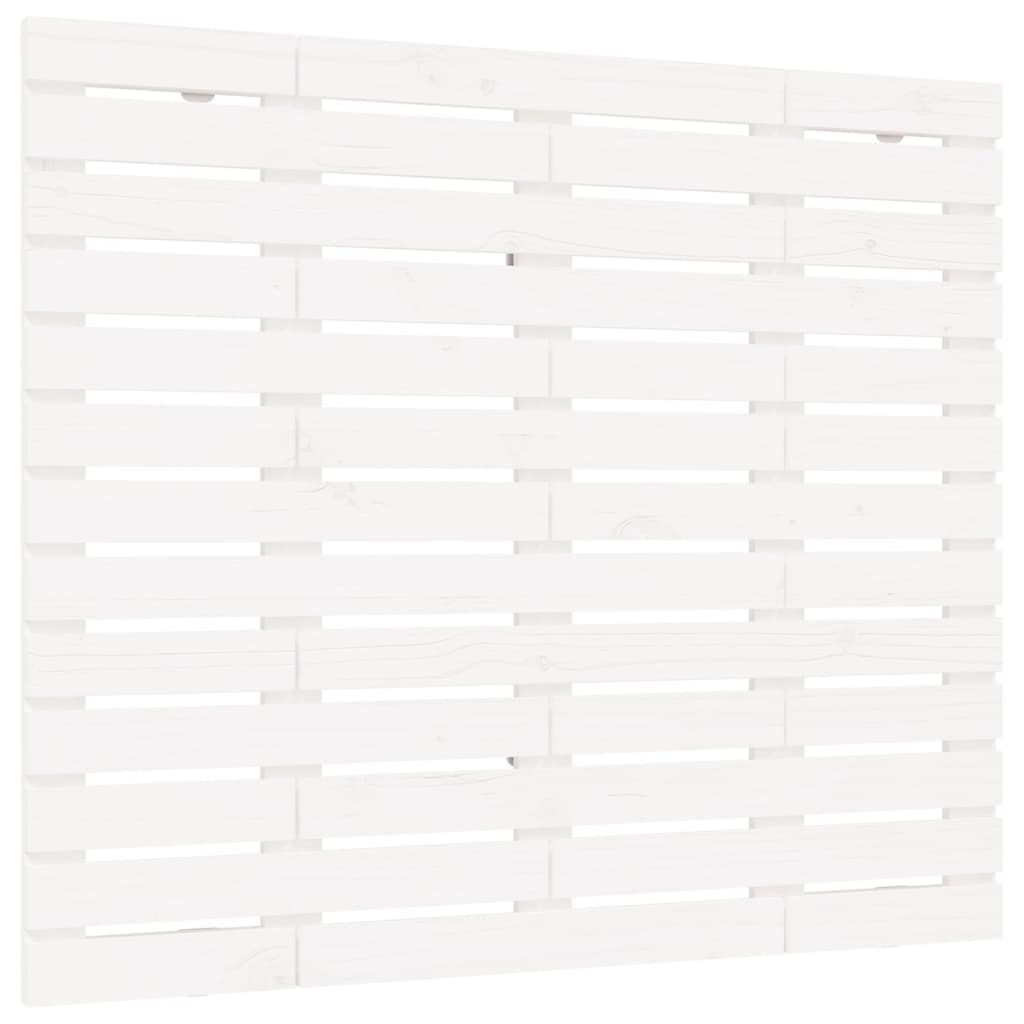 fehér tömör fenyőfa fali fejtámla 141 x 3 x 91,5 cm
