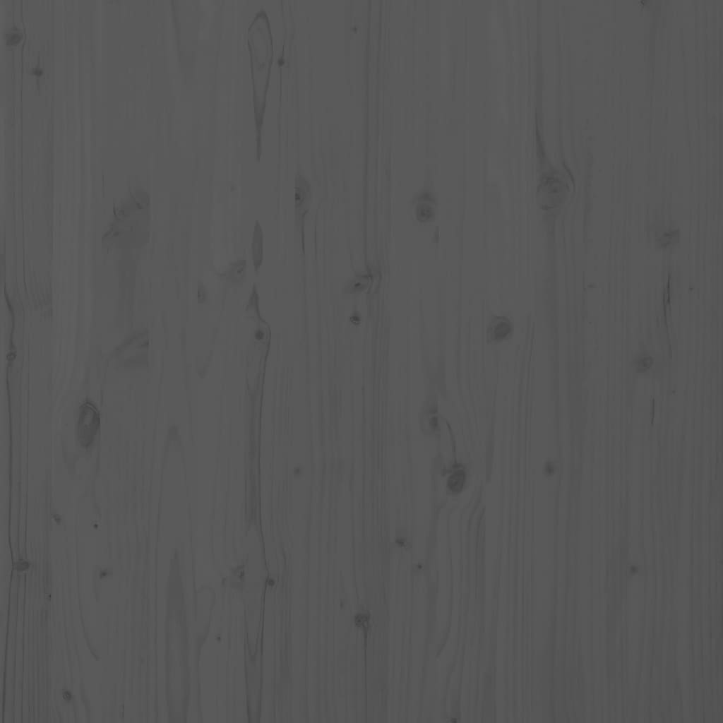 szürke tömör fenyőfa fali fejtámla 141 x 3 x 91,5 cm
