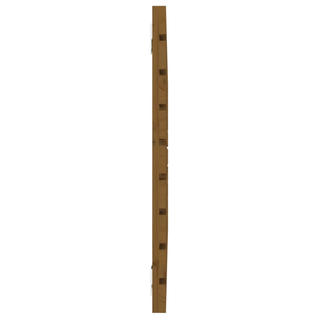 mézbarna tömör fenyőfa fali fejtámla 106 x 3 x 63 cm