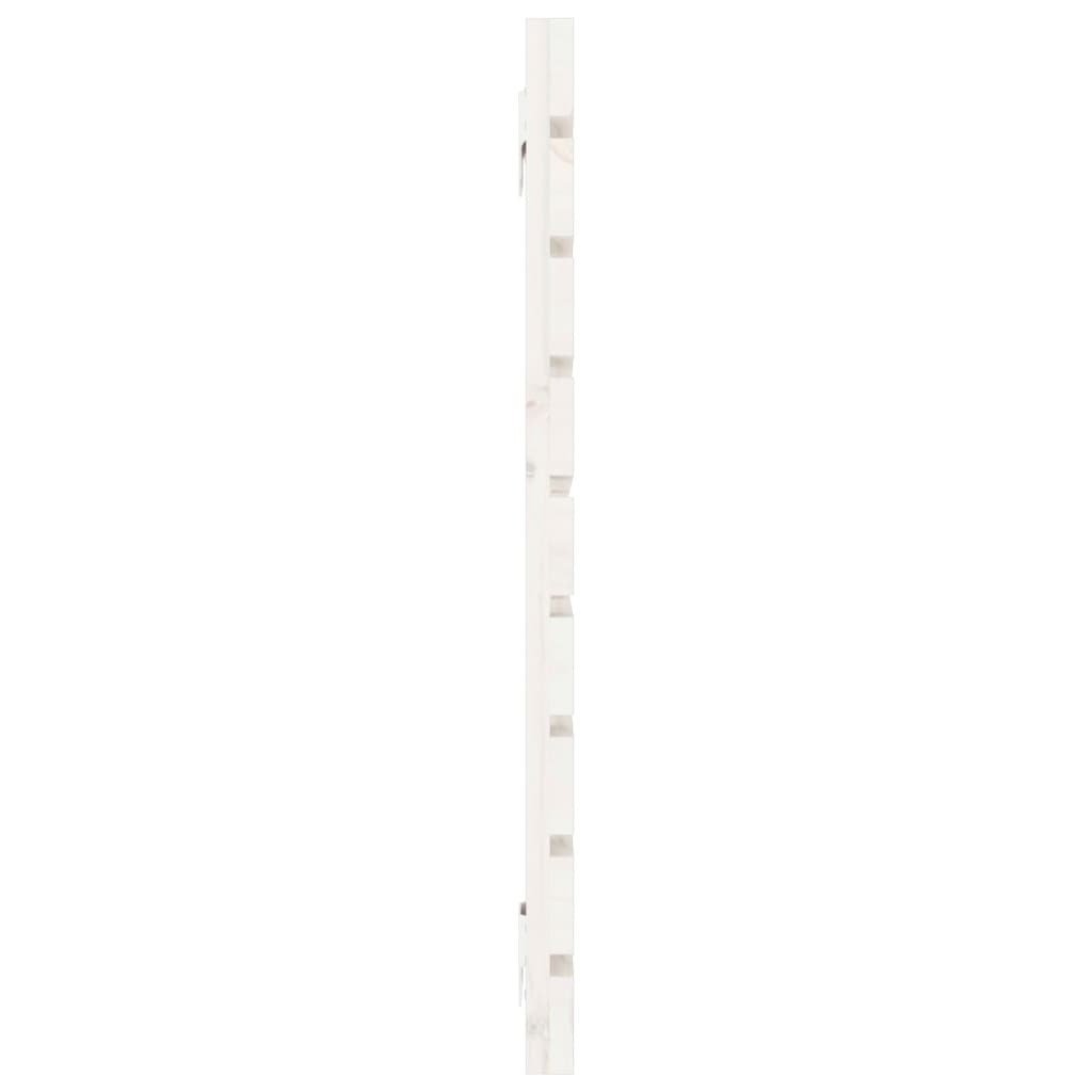 fehér tömör fenyőfa fali fejtámla 126 x 3 x 63 cm