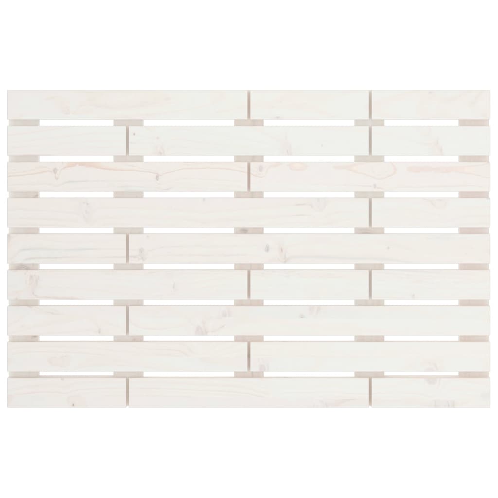 fehér tömör fenyőfa fali fejtámla 81x3x63 cm