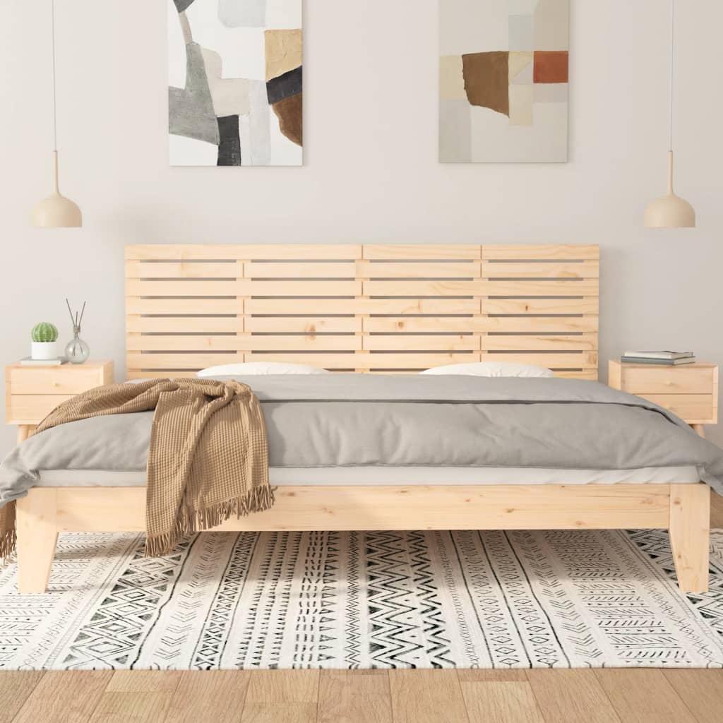 tömör fenyőfa fali fejtámla 166x3x63 cm