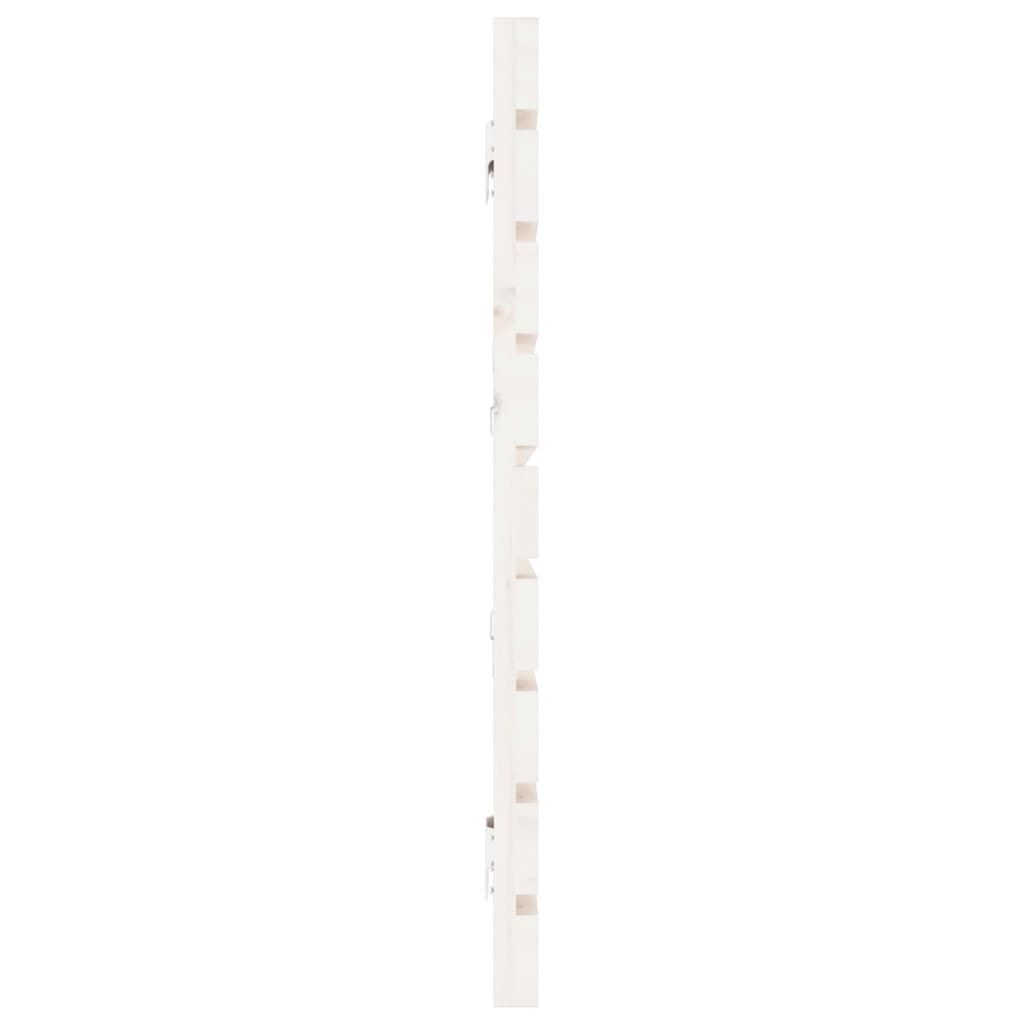fehér tömör fenyőfa fali fejtámla 166x3x63 cm