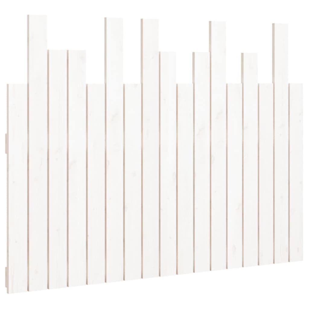 fehér tömör fenyőfa fali fejtámla 108 x 3 x 80 cm