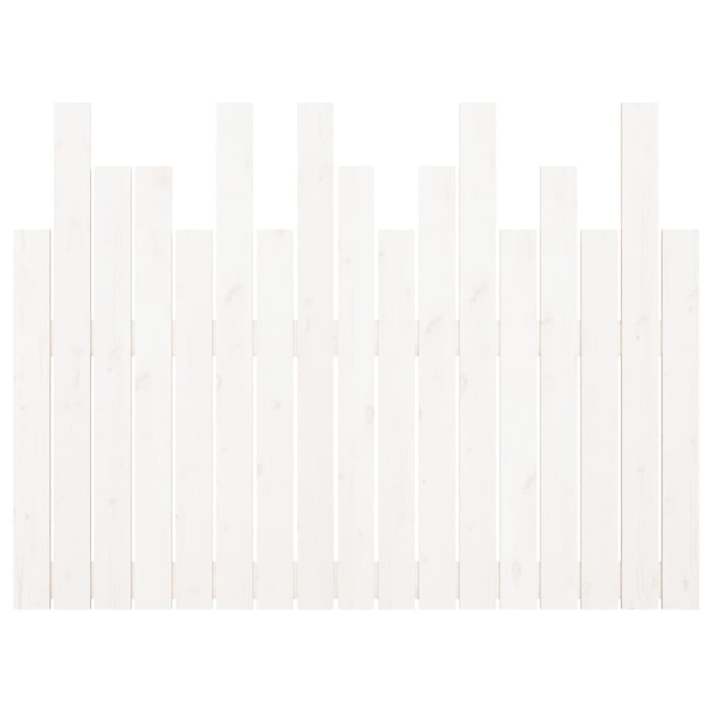 fehér tömör fenyőfa fali fejtámla 108 x 3 x 80 cm