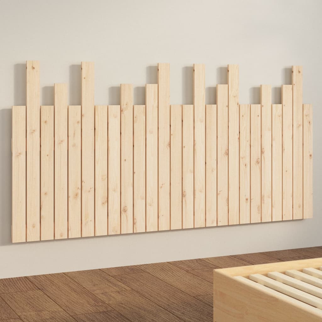 tömör fenyőfa fali fejtámla 159,5x3x80 cm