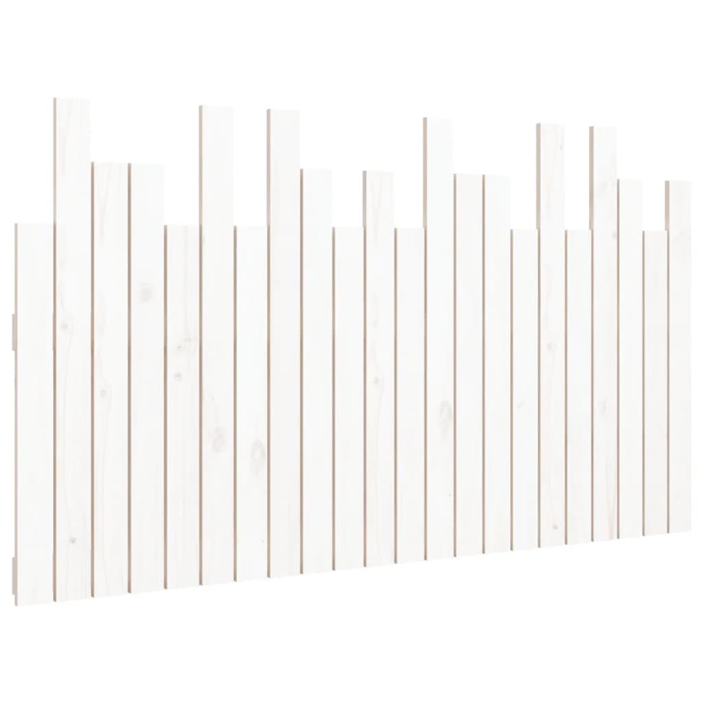 fehér tömör fenyőfa fali fejtámla 140x3x80 cm