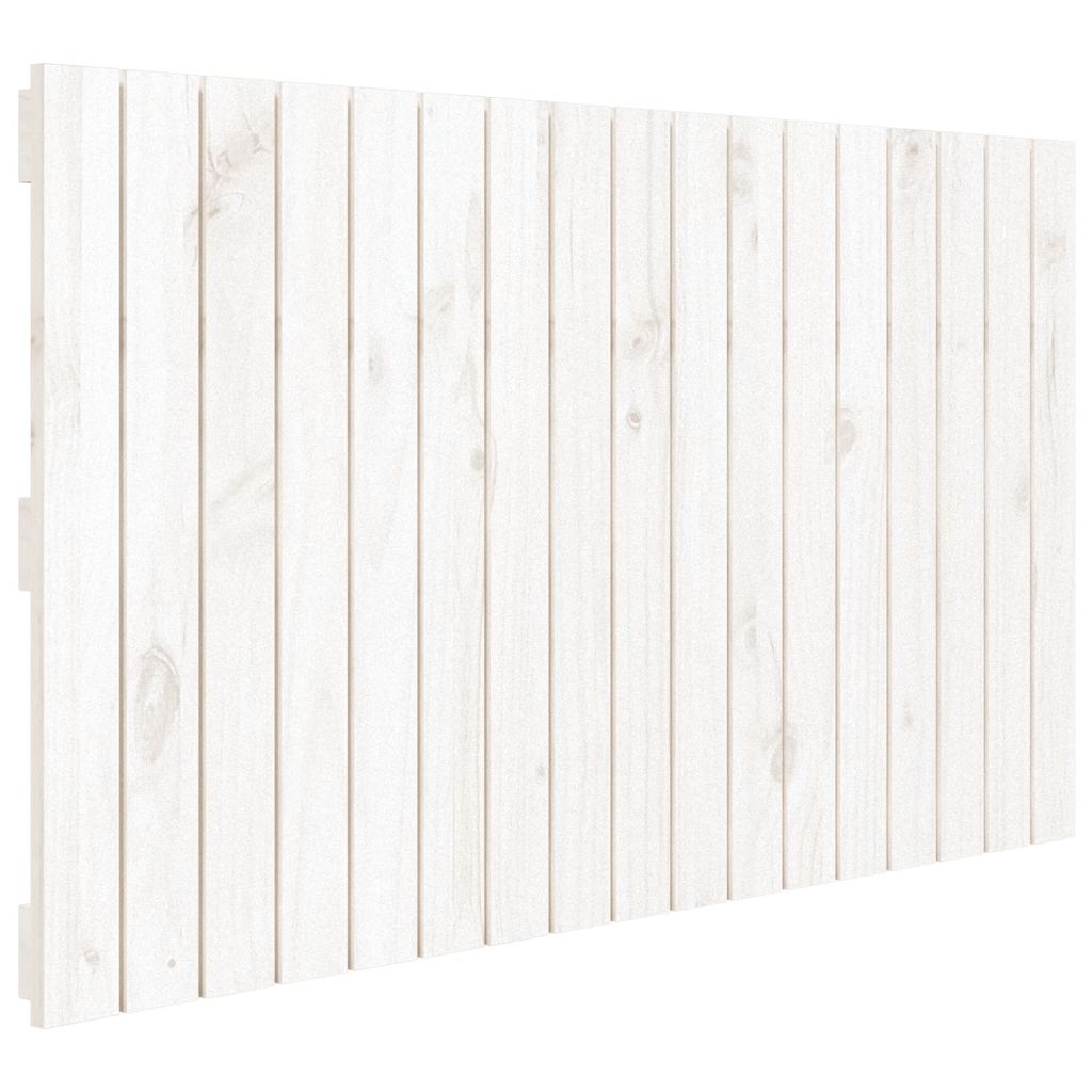 fehér tömör fenyőfa fali fejtámla 108 x 3 x 60 cm