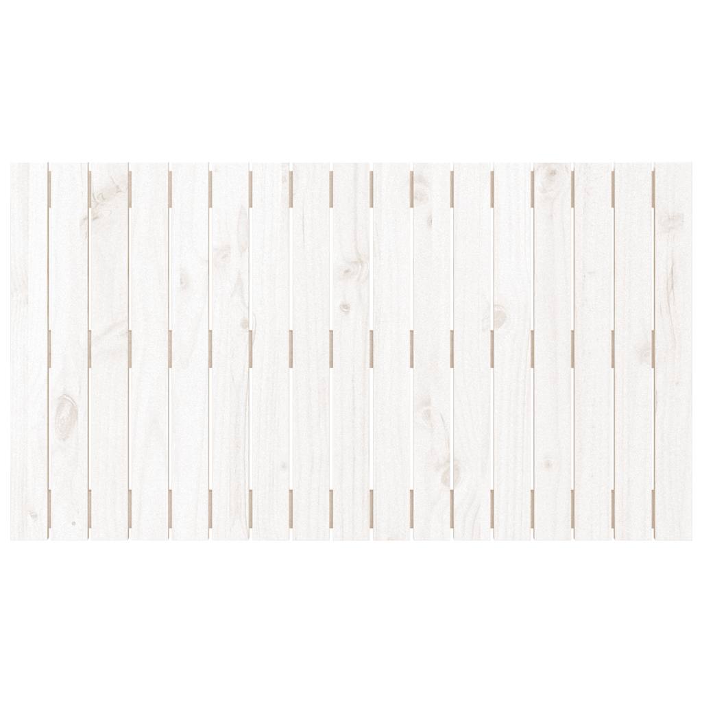 fehér tömör fenyőfa fali fejtámla 108 x 3 x 60 cm