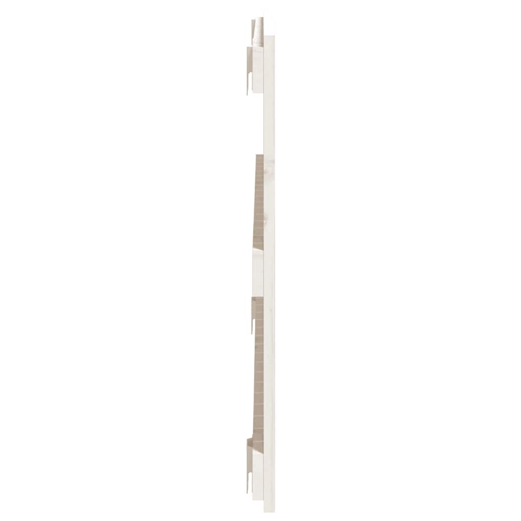 fehér tömör fenyőfa fali fejtámla 108 x 3 x 60 cm