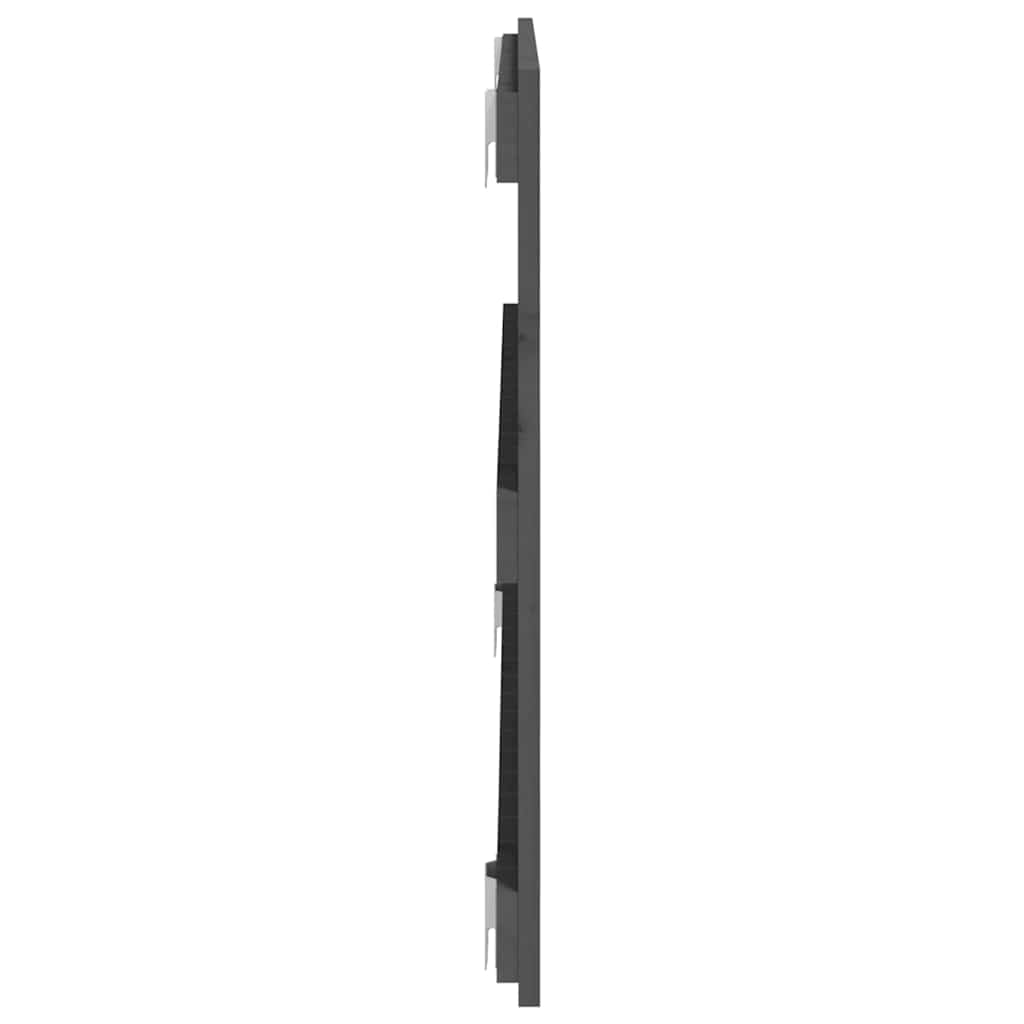 szürke tömör fenyőfa fali fejtámla 108 x 3 x 60 cm