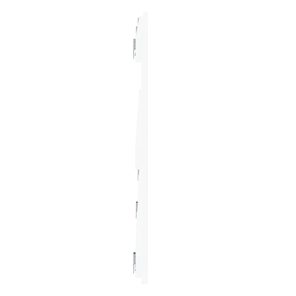 fehér tömör fenyőfa fali fejtámla 204x3x60 cm