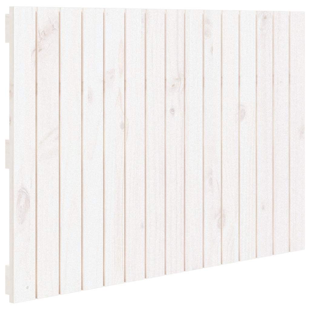 fehér tömör fenyőfa fali fejtámla 95,5 x 3 x 60 cm