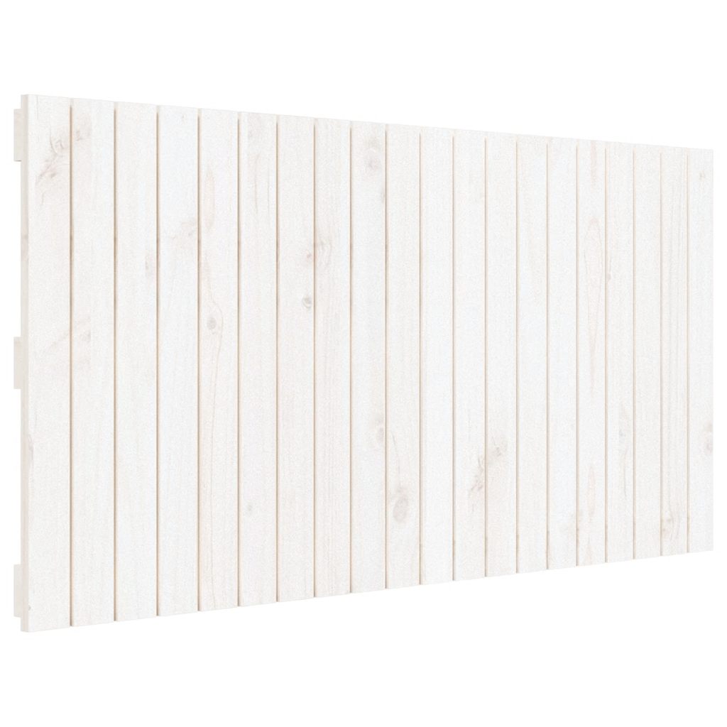 fehér tömör fenyőfa fali fejtámla 127,5 x 3 x 60 cm