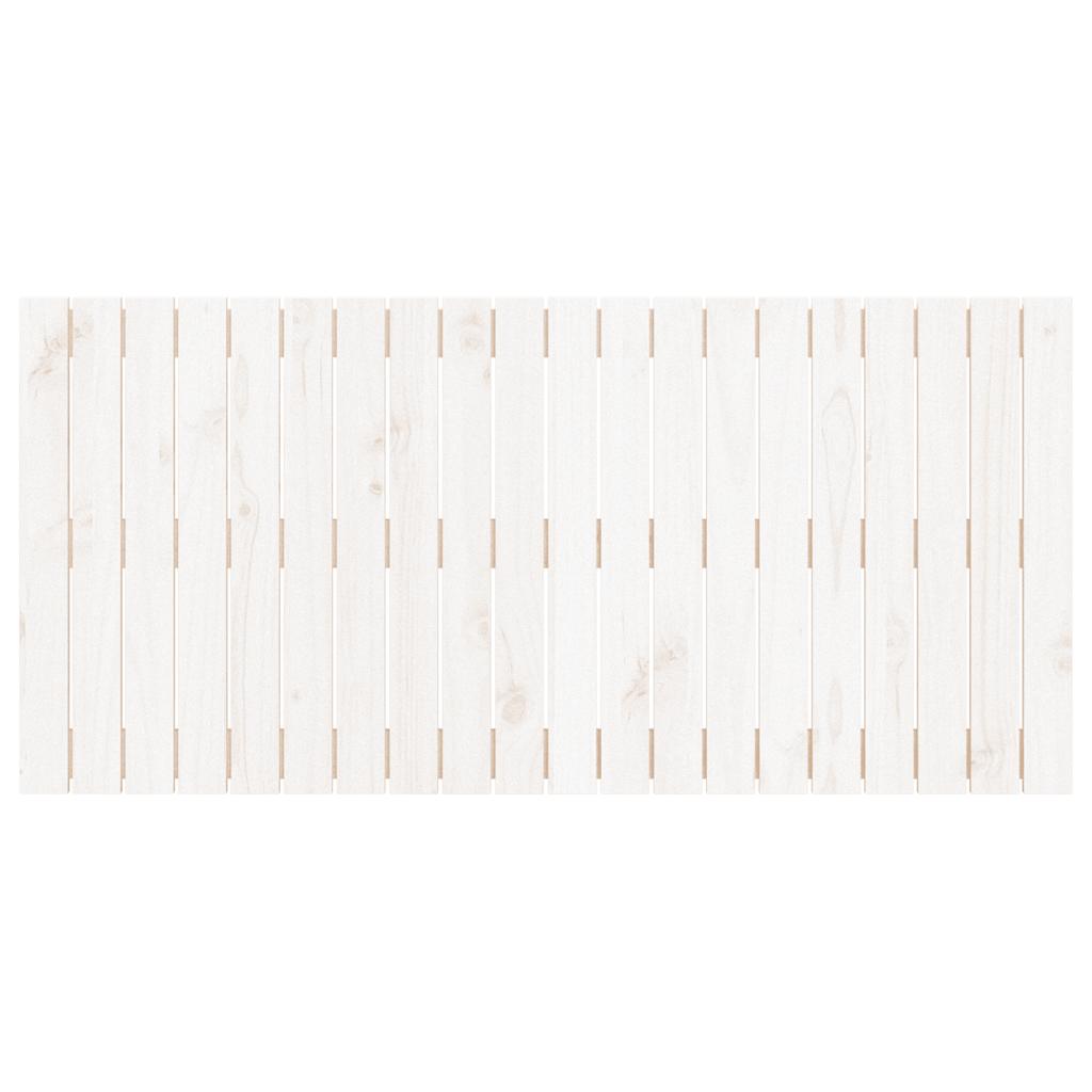 fehér tömör fenyőfa fali fejtámla 127,5 x 3 x 60 cm