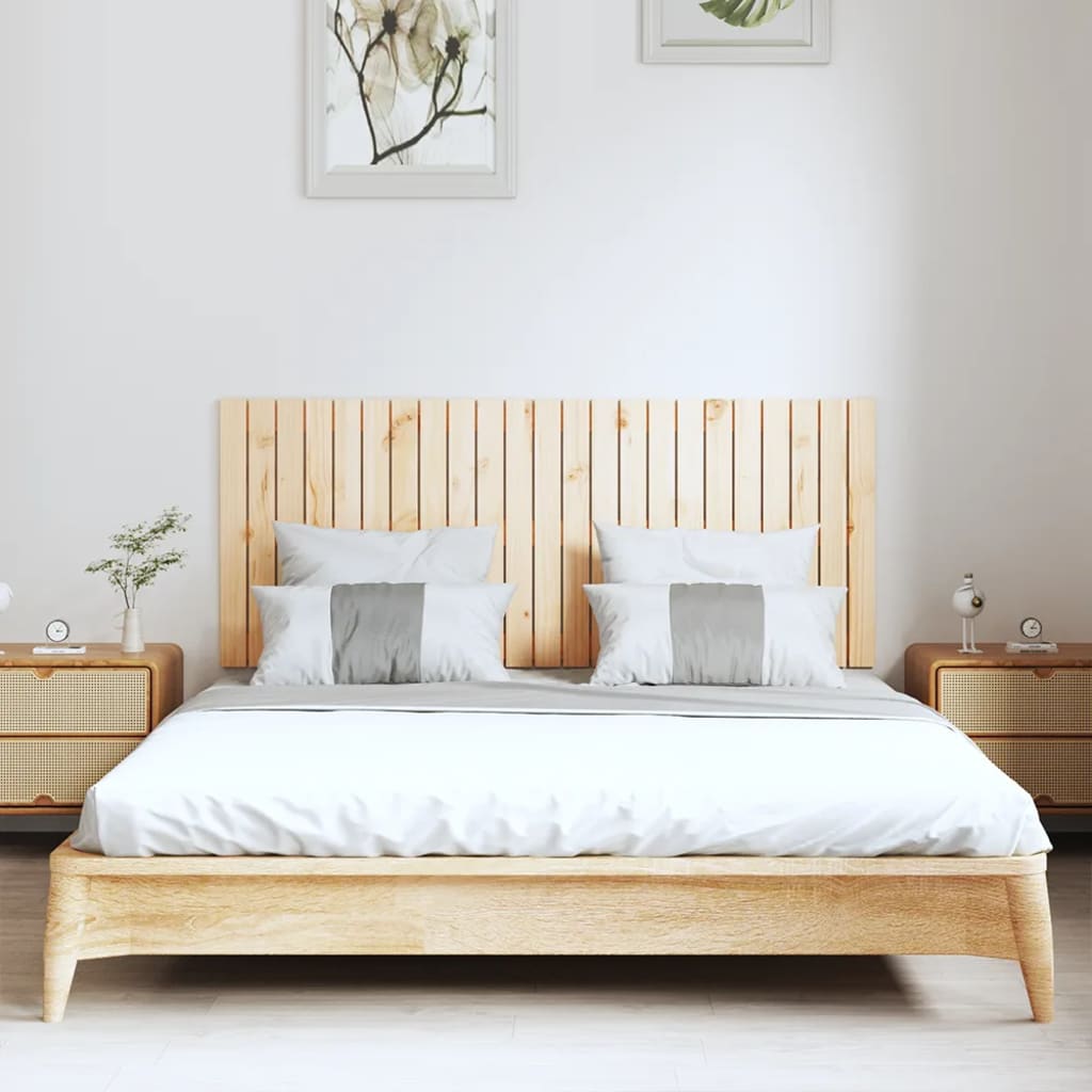 tömör fenyőfa fali fejtámla 147 x 3 x 60 cm