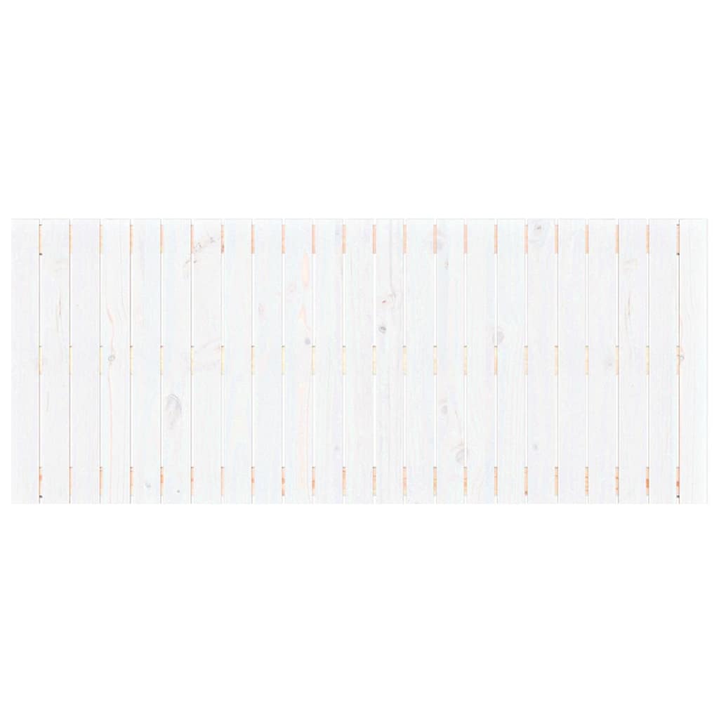 fehér tömör fenyőfa fali fejtámla 147 x 3 x 60 cm