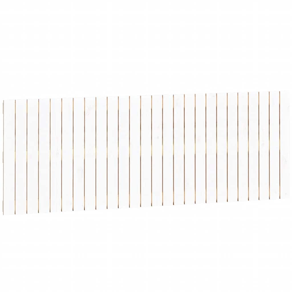 fehér tömör fenyőfa fali fejtámla 166 x 3 x 60 cm