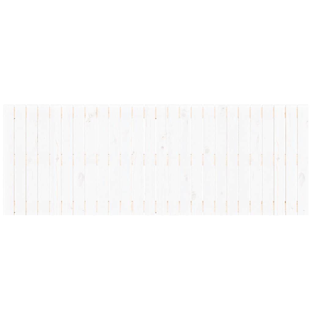 fehér tömör fenyőfa fali fejtámla 166 x 3 x 60 cm