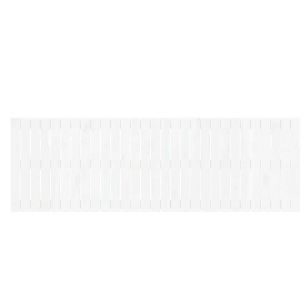 fehér tömör fenyőfa fali fejtámla 185 x 3 x 60 cm