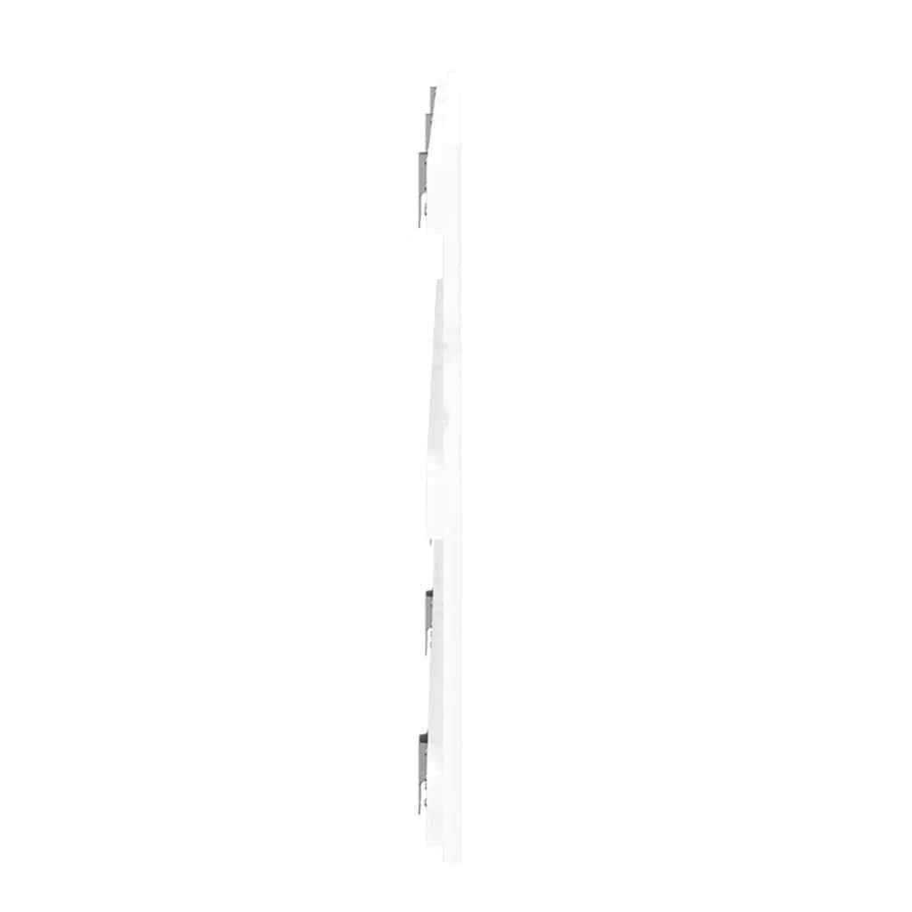 fehér tömör fenyőfa fali fejtámla 185 x 3 x 60 cm