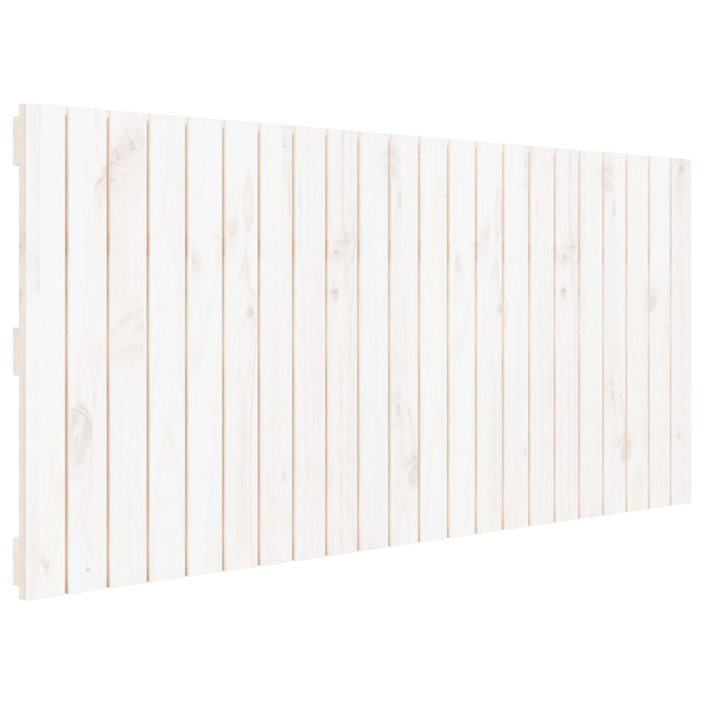 fehér tömör fenyőfa fali fejtámla 140x3x60 cm