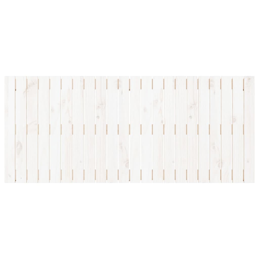 fehér tömör fenyőfa fali fejtámla 140x3x60 cm