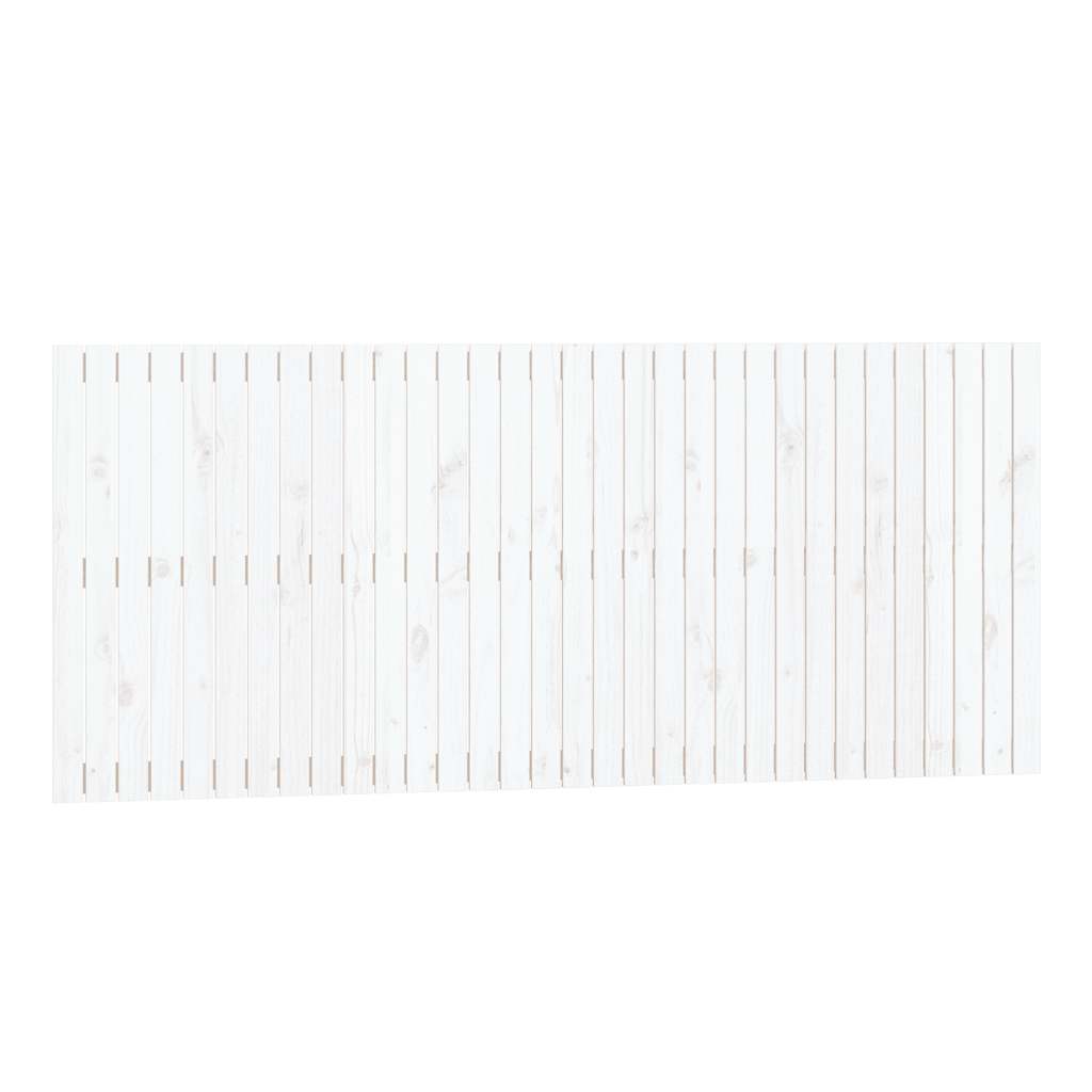 fehér tömör fenyőfa fali fejtámla 204 x 3 x 90 cm