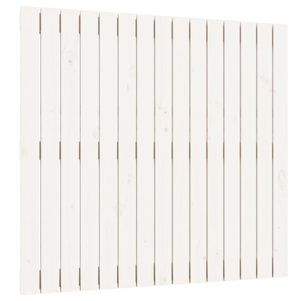 fehér tömör fenyőfa fali fejtámla 95,5 x 3 x 90 cm