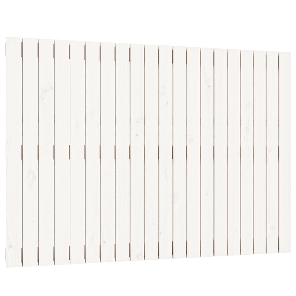 fehér tömör fenyőfa fali fejtámla 127,5 x 3 x 90 cm