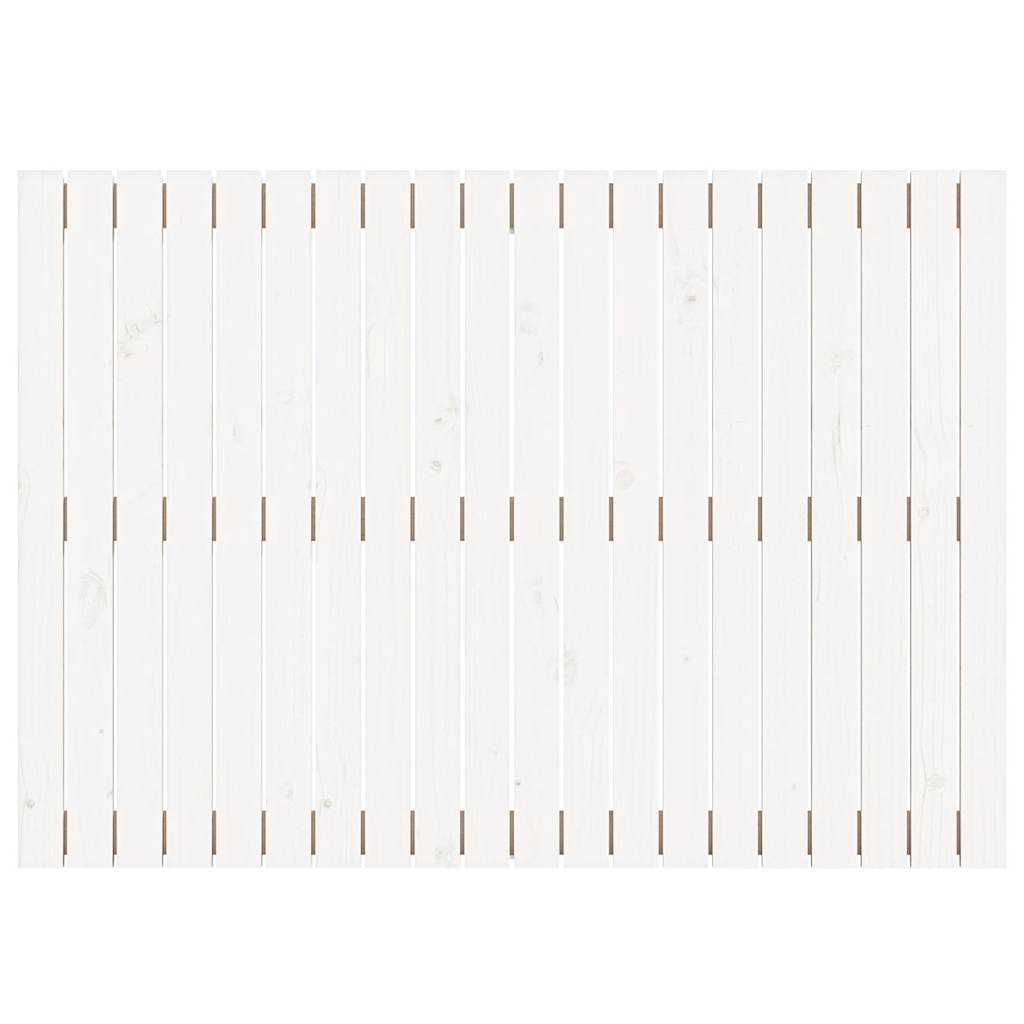 fehér tömör fenyőfa fali fejtámla 127,5 x 3 x 90 cm