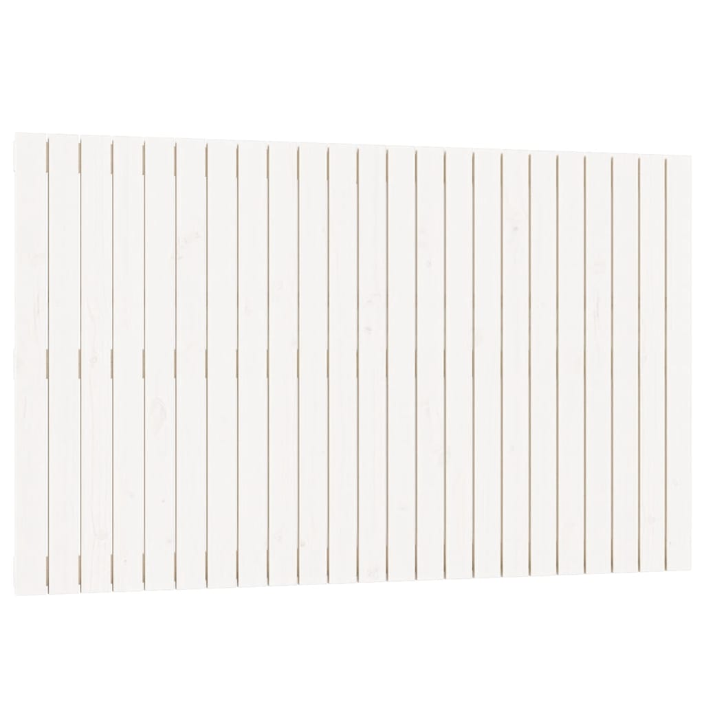 fehér tömör fenyőfa fali fejtámla 147 x 3 x 90 cm