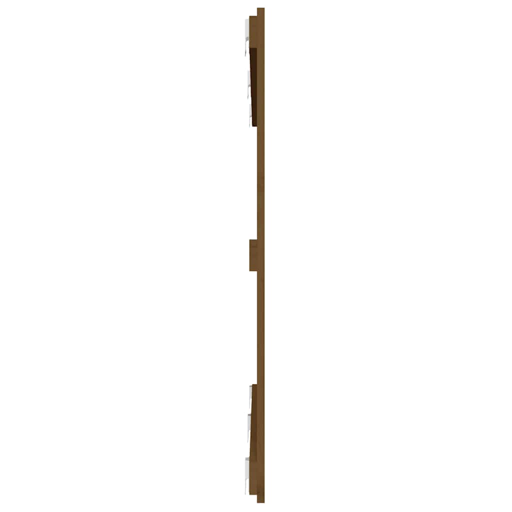 mézbarna tömör fenyőfa fali fejtámla 147 x 3 x 90 cm