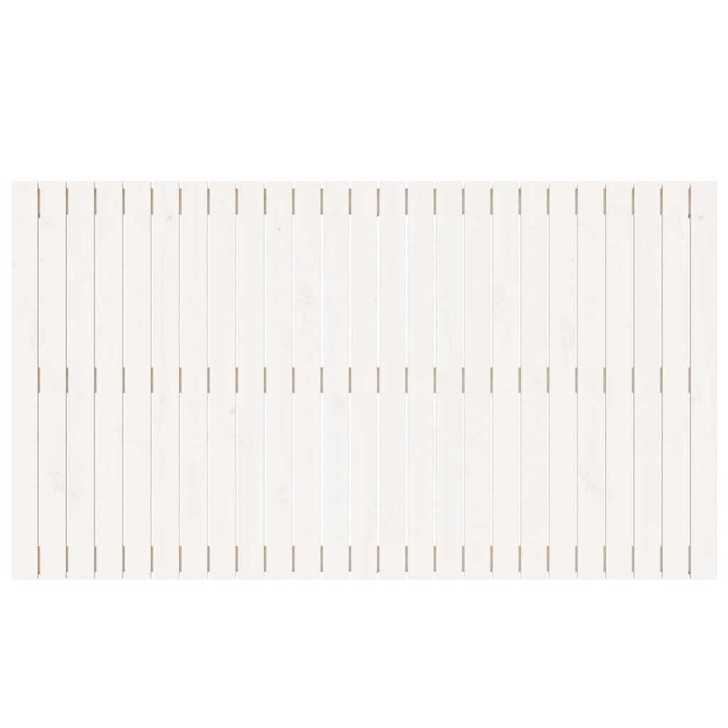 fehér tömör fenyőfa fali fejtámla 159,5x3x90 cm
