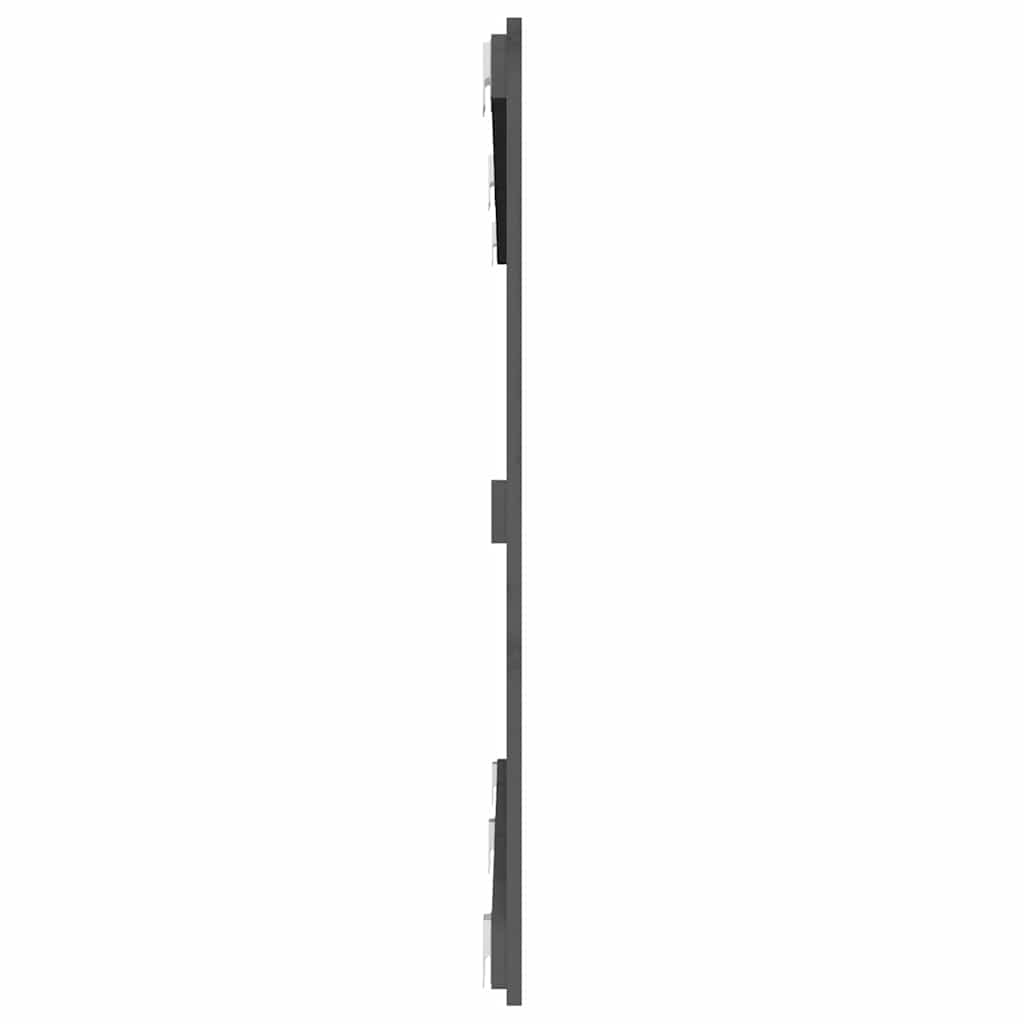 szürke tömör fenyőfa fali fejtámla 159,5x3x90 cm
