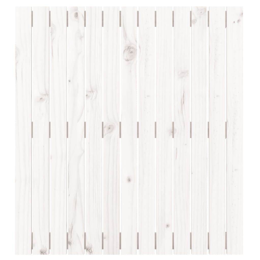 fehér tömör fenyőfa fali fejtámla 82,5x3x90 cm