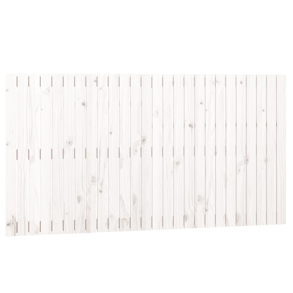 fehér tömör fenyőfa fali fejtámla 166x3x90 cm