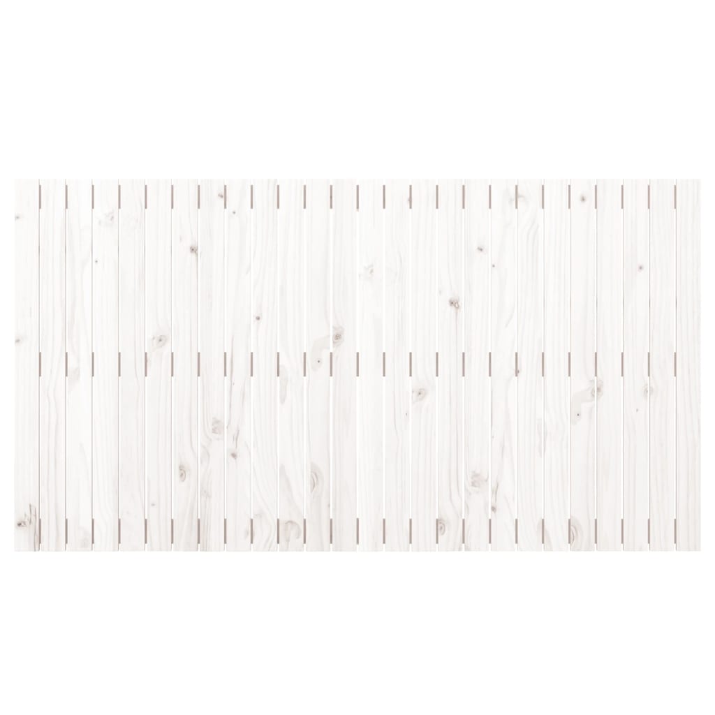 fehér tömör fenyőfa fali fejtámla 166x3x90 cm