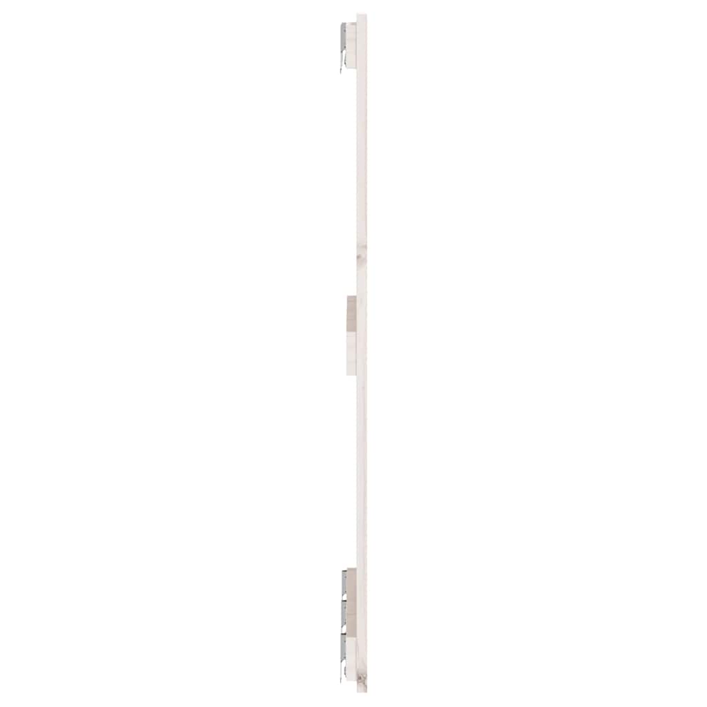 fehér tömör fenyőfa fali fejtámla 166x3x90 cm