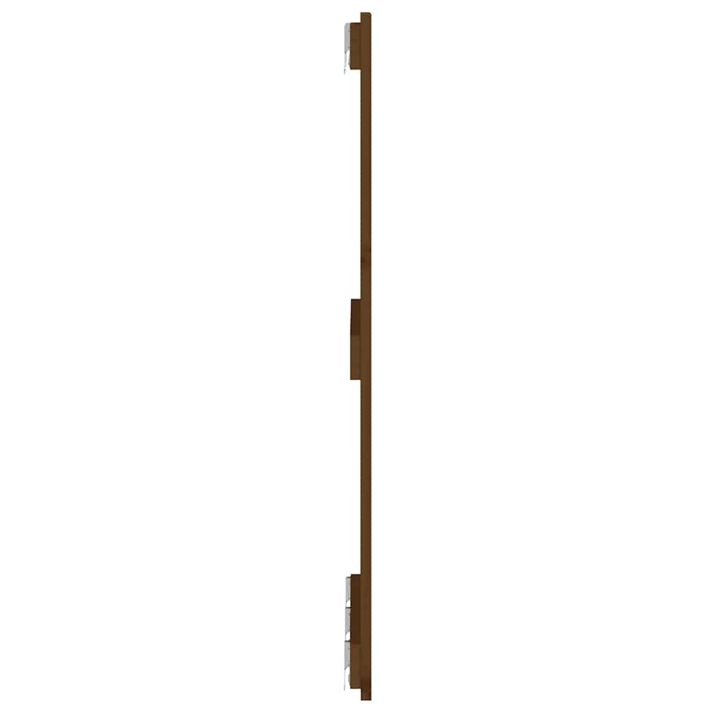 mézbarna tömör fenyőfa fali fejtámla 166x3x90 cm