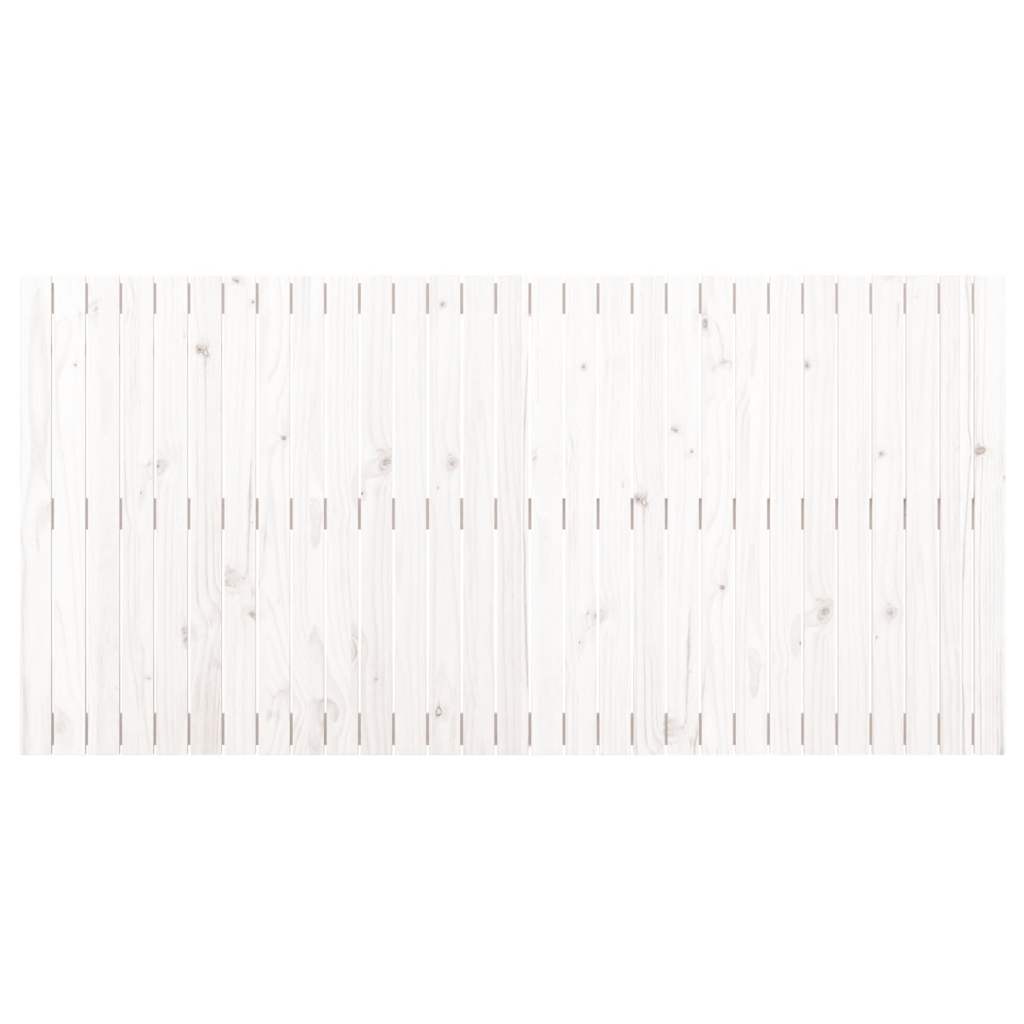 fehér tömör fenyőfa fali fejtámla 185x3x90 cm