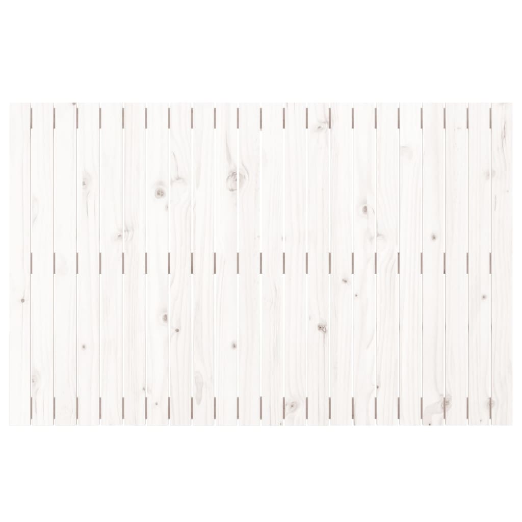 fehér tömör fenyőfa fali fejtámla 140x3x90 cm