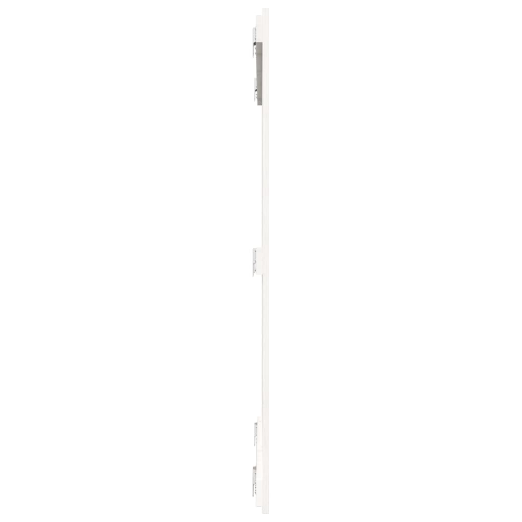 fehér tömör fenyőfa fali fejtámla 108 x 3 x 110 cm