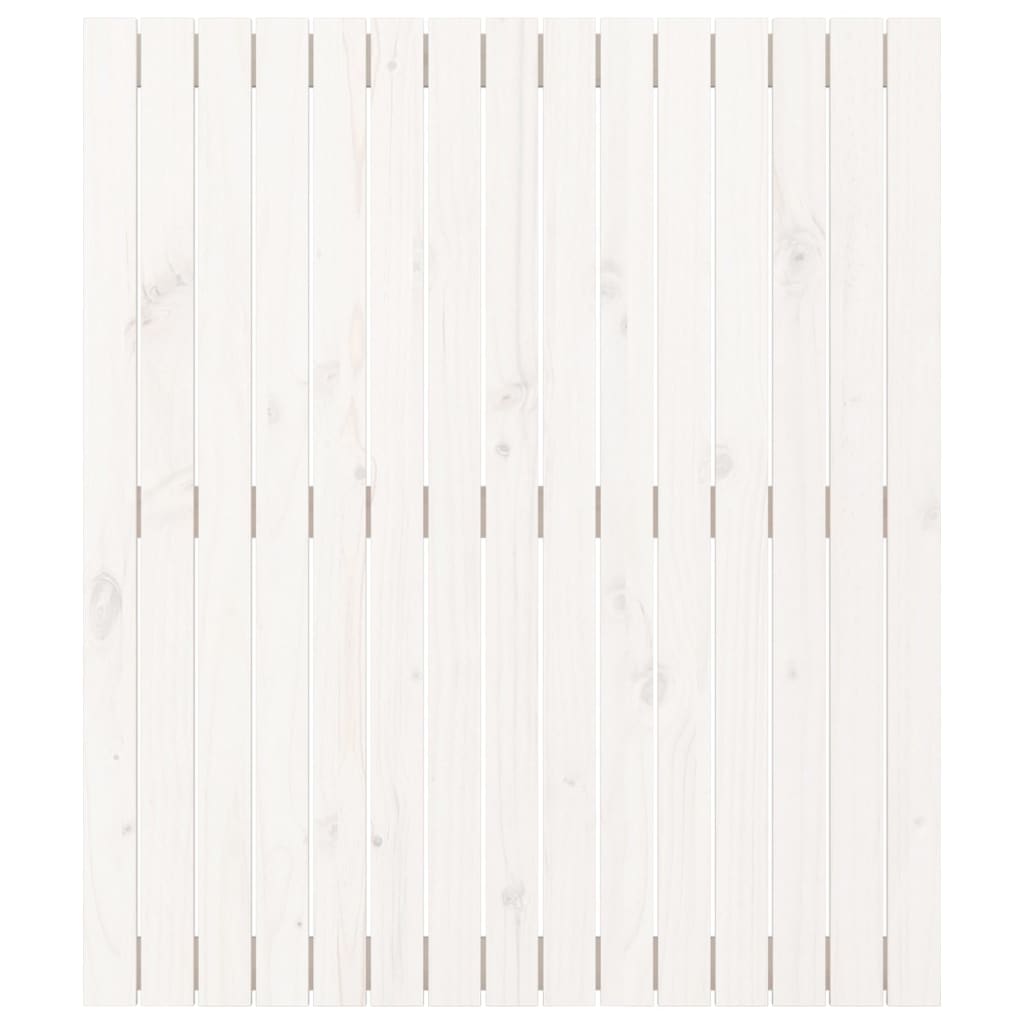 fehér tömör fenyőfa fali fejtámla 95,5x3x110 cm